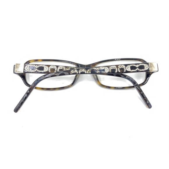 Coach Twila 849 Brown Tortoise Rectangle Eyeglasses Frames 50-16 135 Designer - Picture 11 of 12